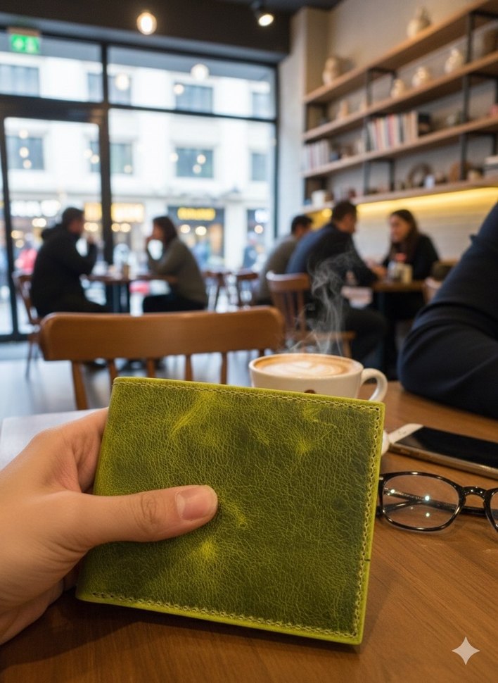 Hakiki deri  Minimalist Erkek Cüzdanı - Görsel 3