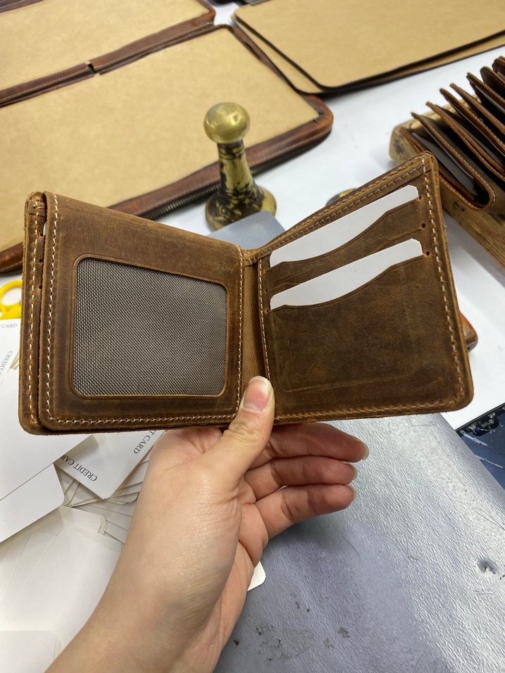 Kahverengi Vintage Erkek Cüzdanı - Görsel 2