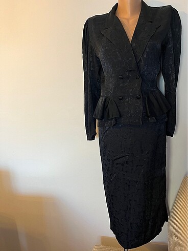 36 Beden Vintage bir etek ceket takım #vintage #takımelbise
