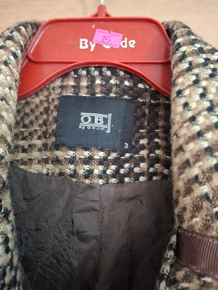 kahverengi tüvit kısa Ceket - Görsel 4