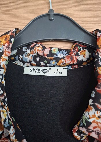 Çiçek Desenli Uzun Kollu Bohem Elbise - Görsel 5