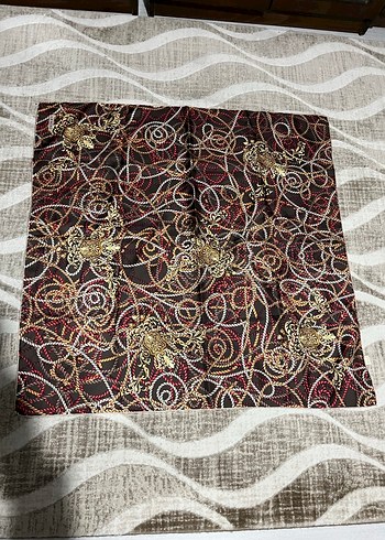 Zincir Detaylı Çok Renkli Bohem Kadın eşarp - Görsel 4