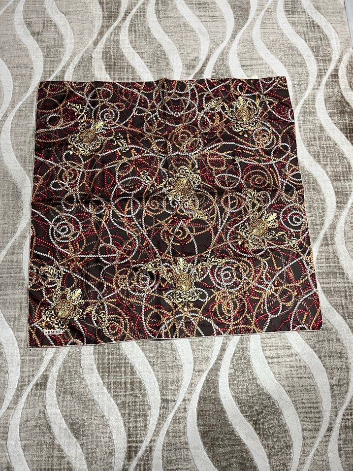 Zincir Detaylı Çok Renkli Bohem Kadın eşarp - Görsel 5