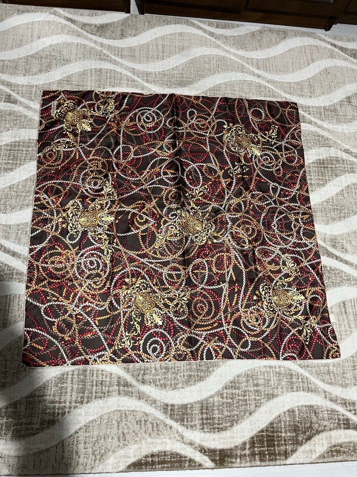 Zincir Detaylı Çok Renkli Bohem Kadın eşarp - Görsel 4