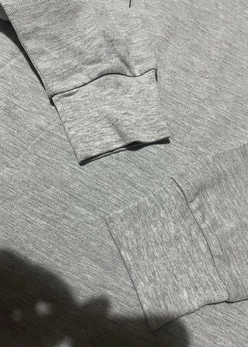 Gri Uzun Kollu Yün Polo Tişört - Görsel 3