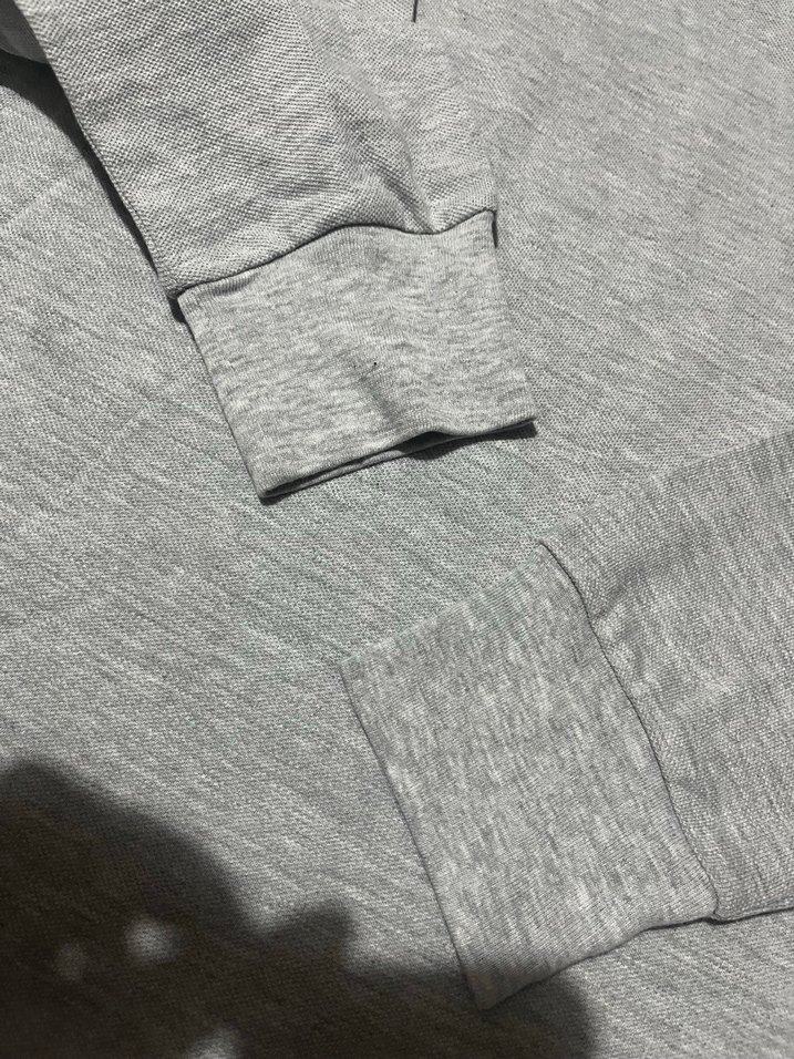 Gri Uzun Kollu Yün Polo Tişört - Görsel 3