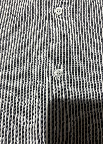 Erkek Gri Kısa Kollu esnek Gömlek - Görsel 3