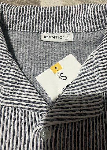 Erkek Gri Kısa Kollu esnek Gömlek - Görsel 2