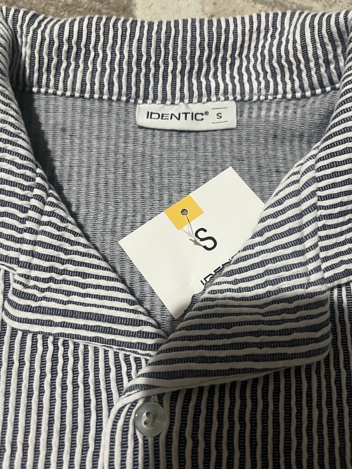 Erkek Gri Kısa Kollu esnek Gömlek - Görsel 2