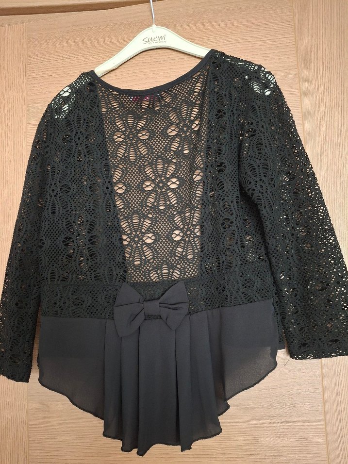 siyah dantel ceket - Görsel 2