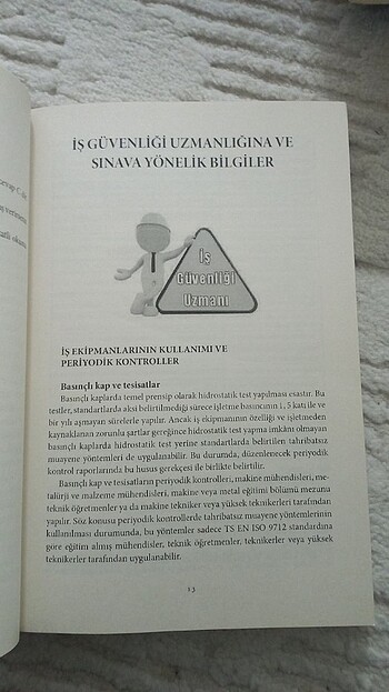 İş sağlığı ve güvenliği uzmanlığı sınava hazırlık kitabı  - Görsel 6