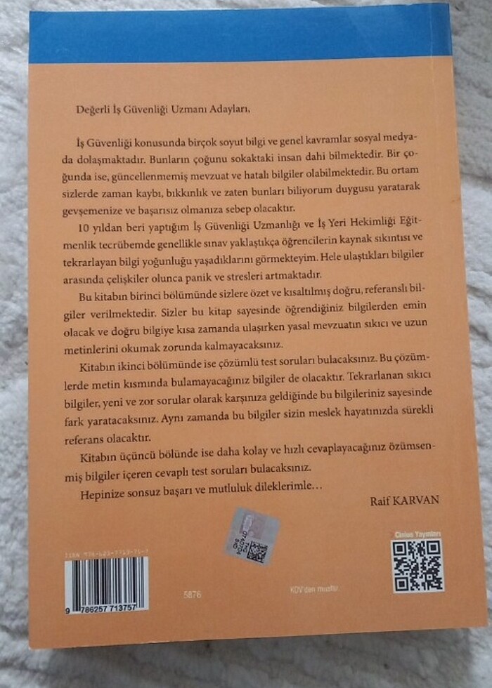İş sağlığı ve güvenliği uzmanlığı sınava hazırlık kitabı  - Görsel 2