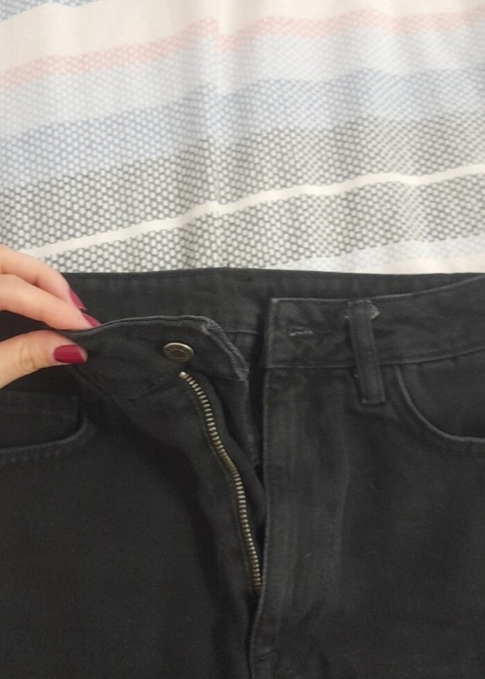 Siyah mini kot etek - Görsel 2