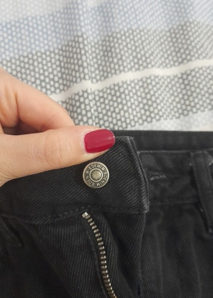 Siyah mini kot etek - Görsel 3