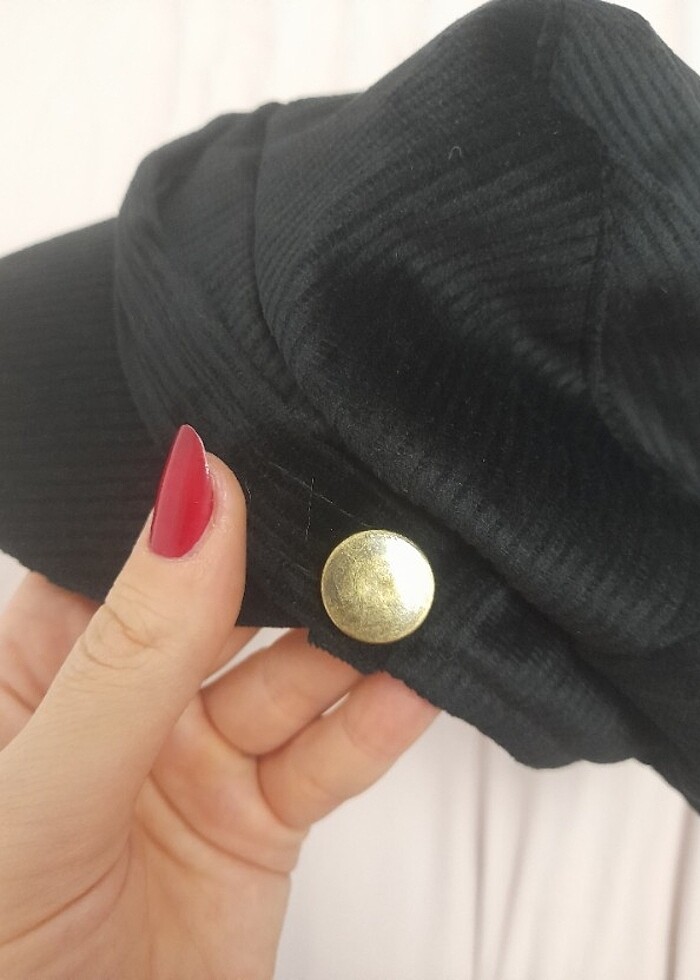 Kışlık süet şapka  - Görsel 3