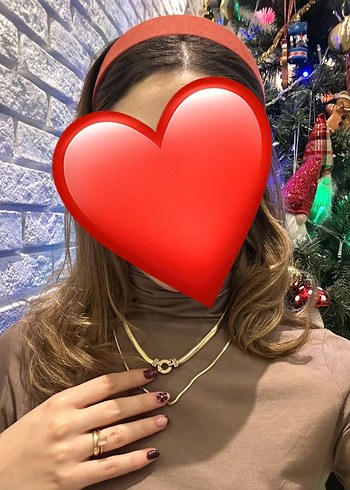 Bordo Kiremit rengi Elastik Lacoste Saç Bandı - Görsel 2