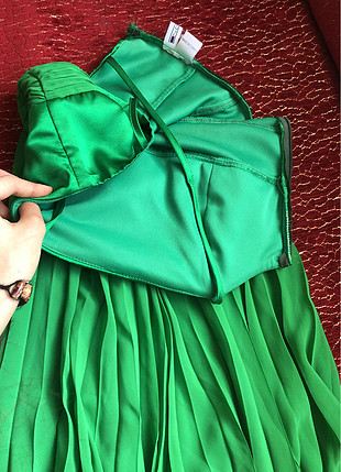 m Beden Yeşil gece kıyafeti