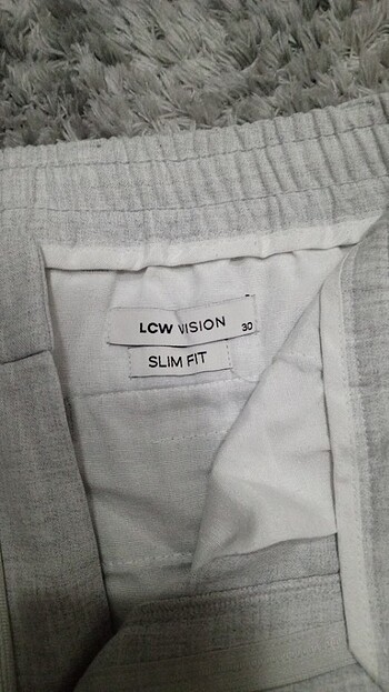 Erkek spor kumaş pantolon rengi çok açık gridir - Görsel 3