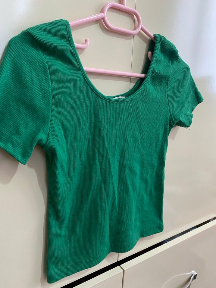 Crop tişört bluz - Görsel 3