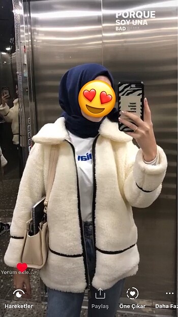 36 Beden beyaz Renk kürklü ceket