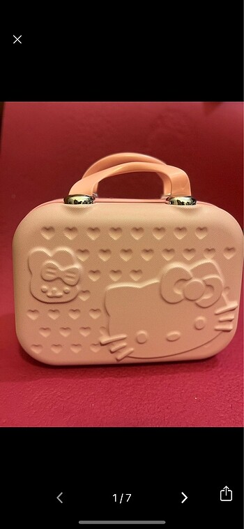 Hello Kitty Hello kitty seyahat el makyaj valizi