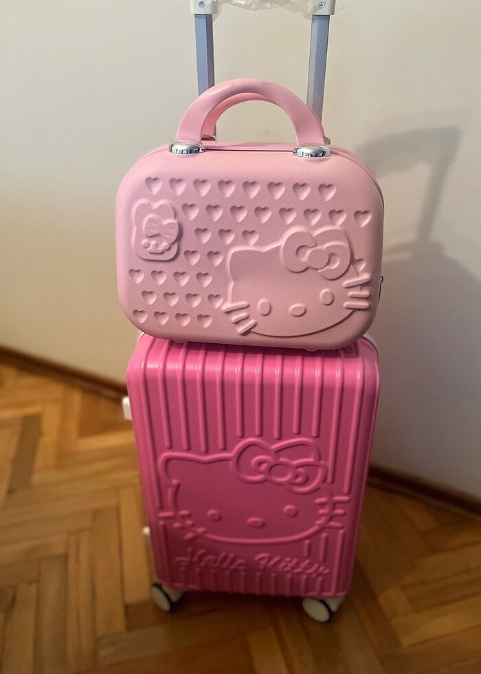Hello kitty şifreli kabin boy valiz - Görsel 5