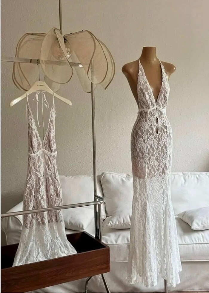 Vintage özel gün elbisesi nikah nişan evden çıkış - Görsel 2