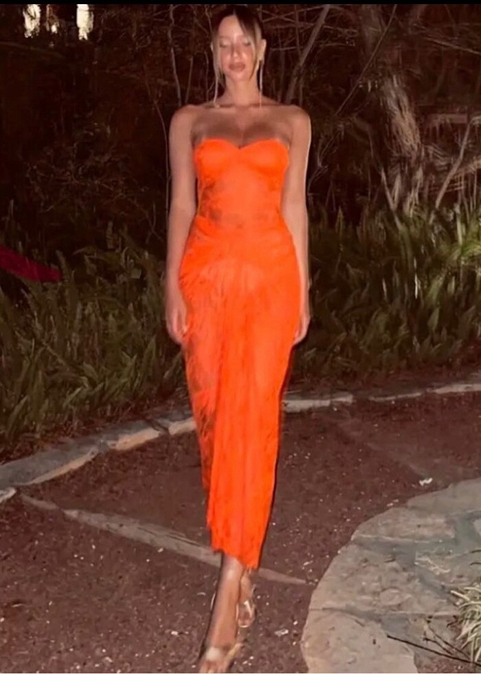 Natalie rolt Dantel plaj/gece elbisesi - Görsel 4