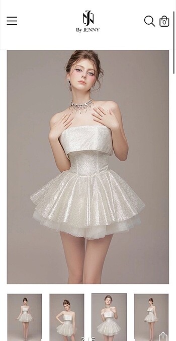 Simli ışıltılı parti mezuniyet elbisesi mini - Görsel 7