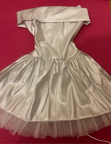 Simli ışıltılı parti mezuniyet elbisesi mini - Görsel 6