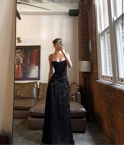 House cb model dantel maksi elbise - Görsel 6