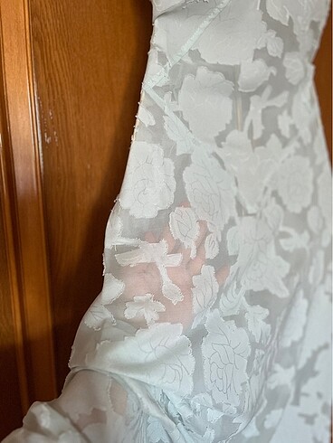 House cb model pastel yeşil elbise maksi dantel mezuniyet - Görsel 6