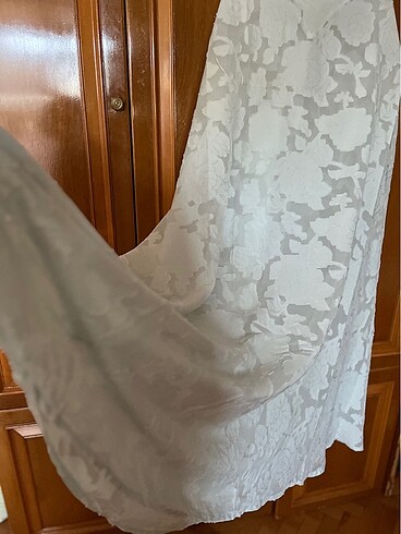 House cb model pastel yeşil elbise maksi dantel mezuniyet - Görsel 7