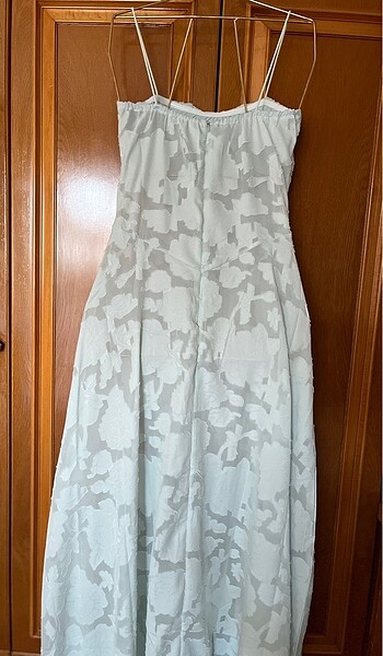 House cb model pastel yeşil elbise maksi dantel mezuniyet - Görsel 8
