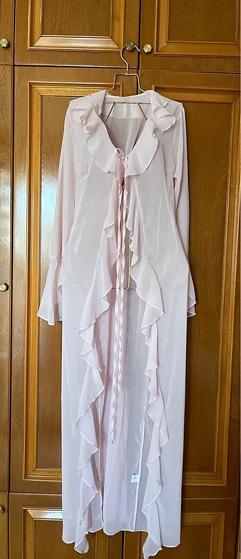 Jaswely model tül plaj elbisesi fırfırlı - Görsel 7