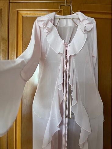 Jaswely model tül plaj elbisesi fırfırlı - Görsel 8