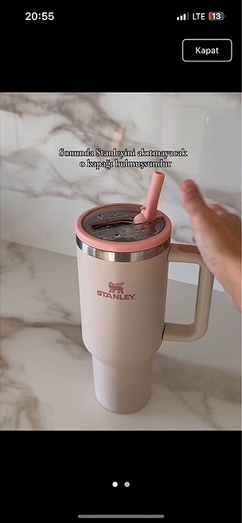 Stanley 40 oz yedek kapak