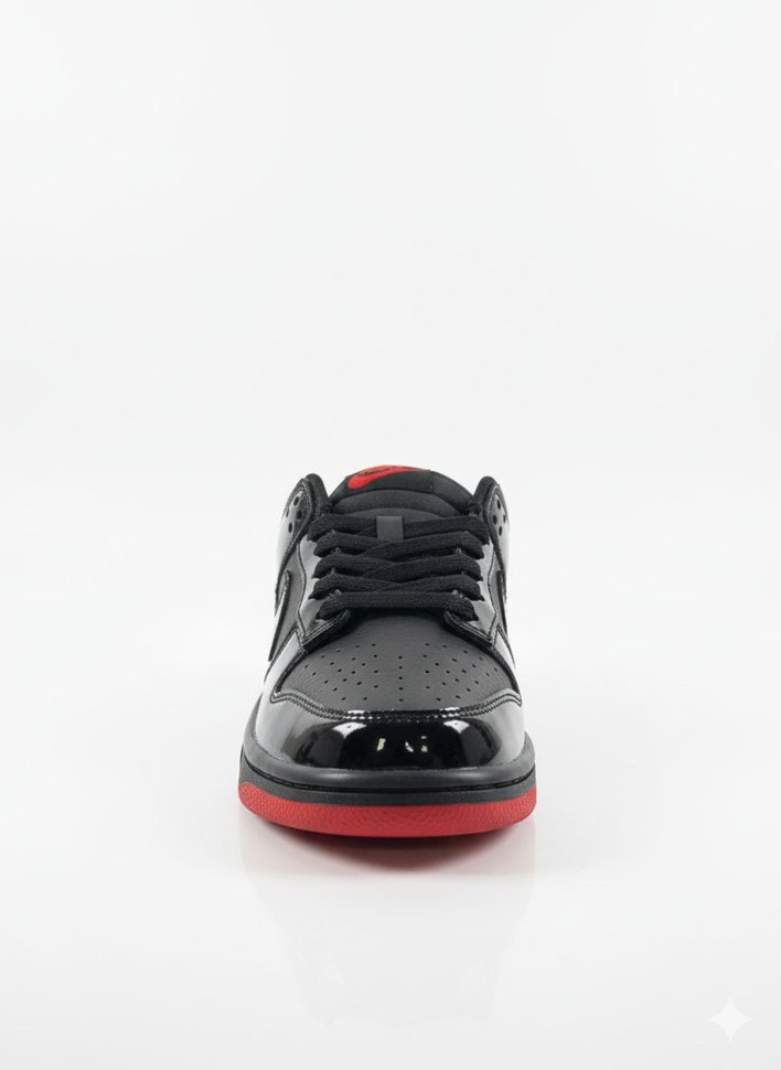 Siyah Kırmızı Bağcıklı Kadın Spor Ayakkabı - Görsel 3
