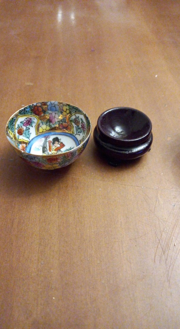 Altın Renkli Etnik Desenli İki Kase - Görsel 3