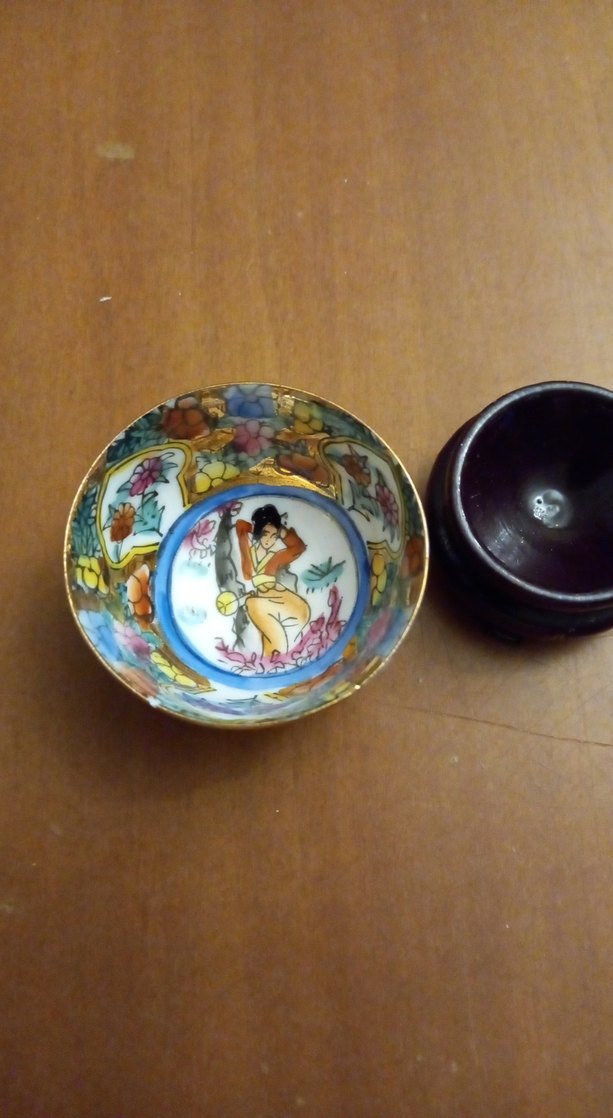 Altın Renkli Etnik Desenli İki Kase - Görsel 4