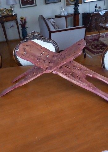 Bordo Oyma Ahşap rahle - Görsel 2