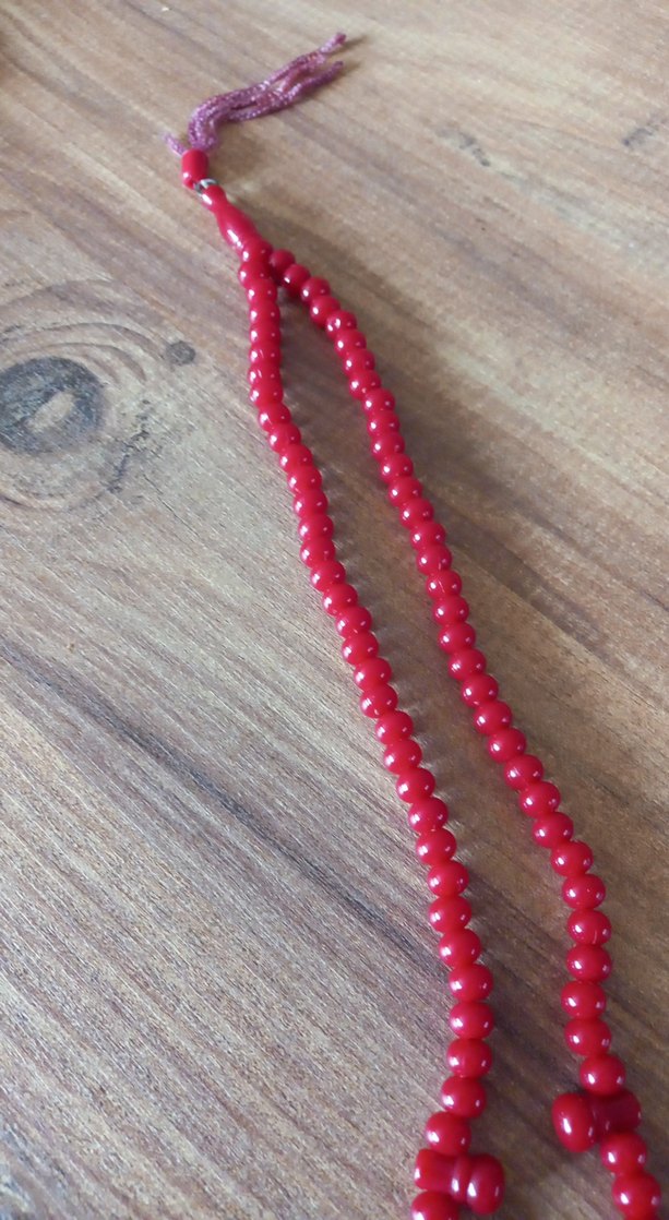 Kırmızı Erkek Tesbih Boncukları - Görsel 2