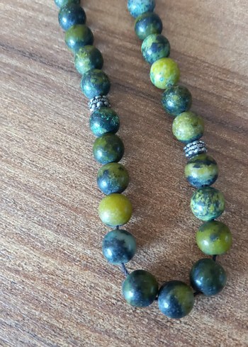 Bohem Tarz Erkek Turkuaz Tesbih - Görsel 3