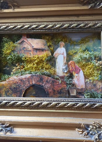 Parlak Altın Renkli Kabartmalı Tablo - Görsel 2