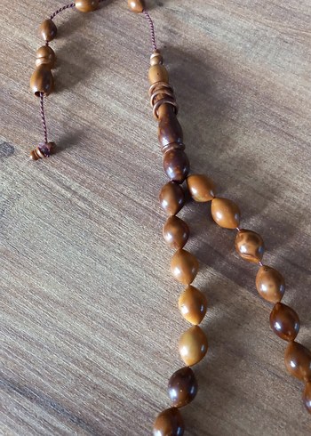 Parlak Bej Minimalist Erkek Tesbih kuka agaci - Görsel 2