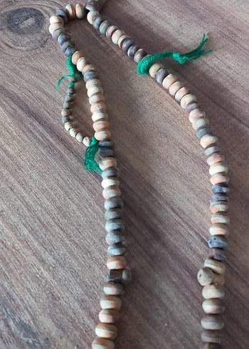 Bohem Tarzı Erkek Tesbih Gri ve Turkuaz - Görsel 2