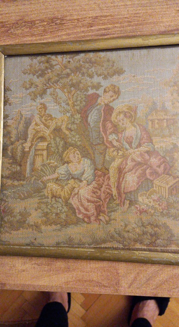 Bej Tonlarında Pastel Renkli Klasik Tablo - Görsel 2