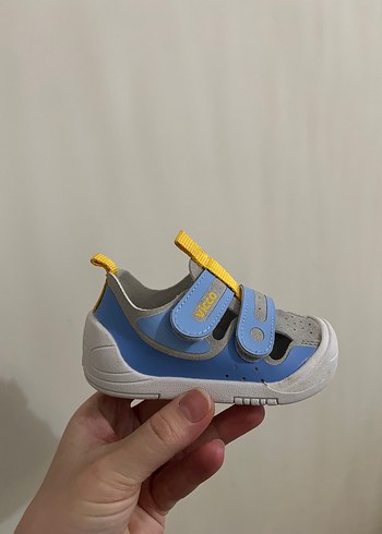 Erkek Çocuk Mavi Gri Cırt Cırtlı Spor Ayakkabı