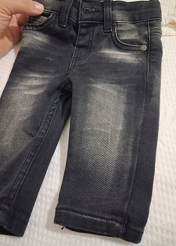 Civil Koyu Gri Yikamali Cocuk Jean Pantolon