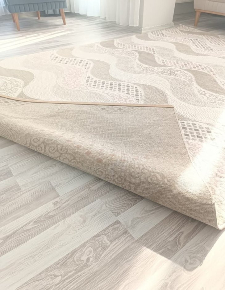 Pastel Renkli Soyut Desenli Modern Halı - Görsel 2